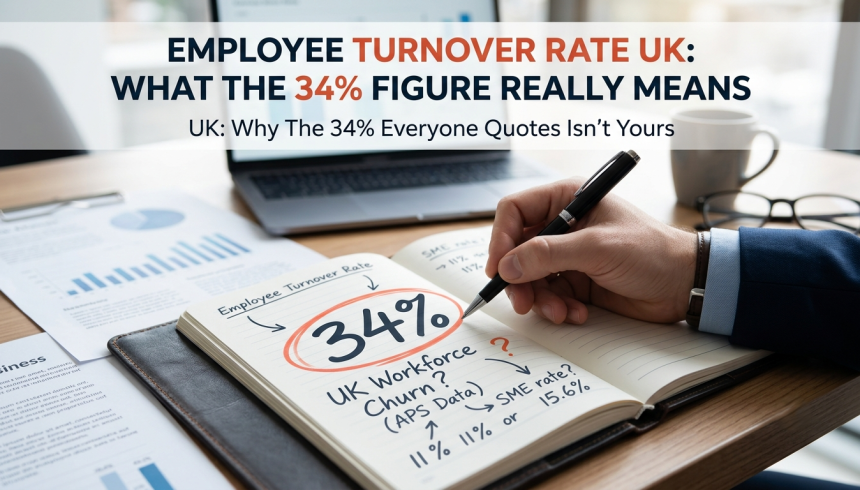 Employee Turnover Rate UK: Why the 34% Everyone Quotes Isn’t Yours